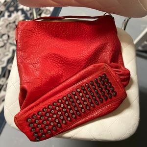 ALEXANDER WANG DARCY LEATHER RED HANDBAG